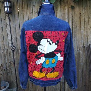 VTG JG Hook Mickey Mouse Denim Jacket M